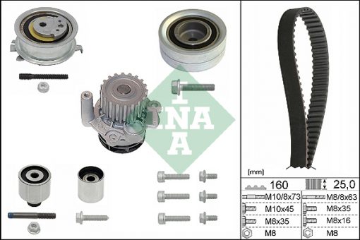 Jakohihnasarja + vesipumppu 116-0203